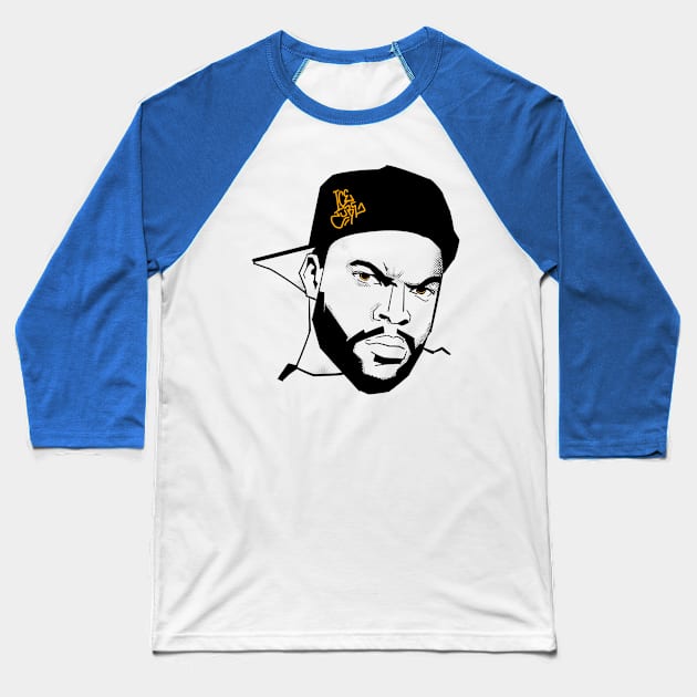 Ice Cube Simple Design Baseball T-Shirt by pentaShop